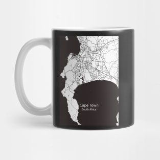 Cape Town South Africa City Map Mug